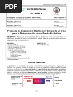 Material destilación