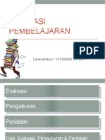 Evaluasi Pembelajaran (Evaluasi, Pengukuran Dan Penilaian)