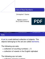 COMALGE Algebra: The Set of Real Numbers