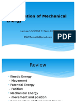 Physics (SCIENVP) : Conservation of Mechanical Energy