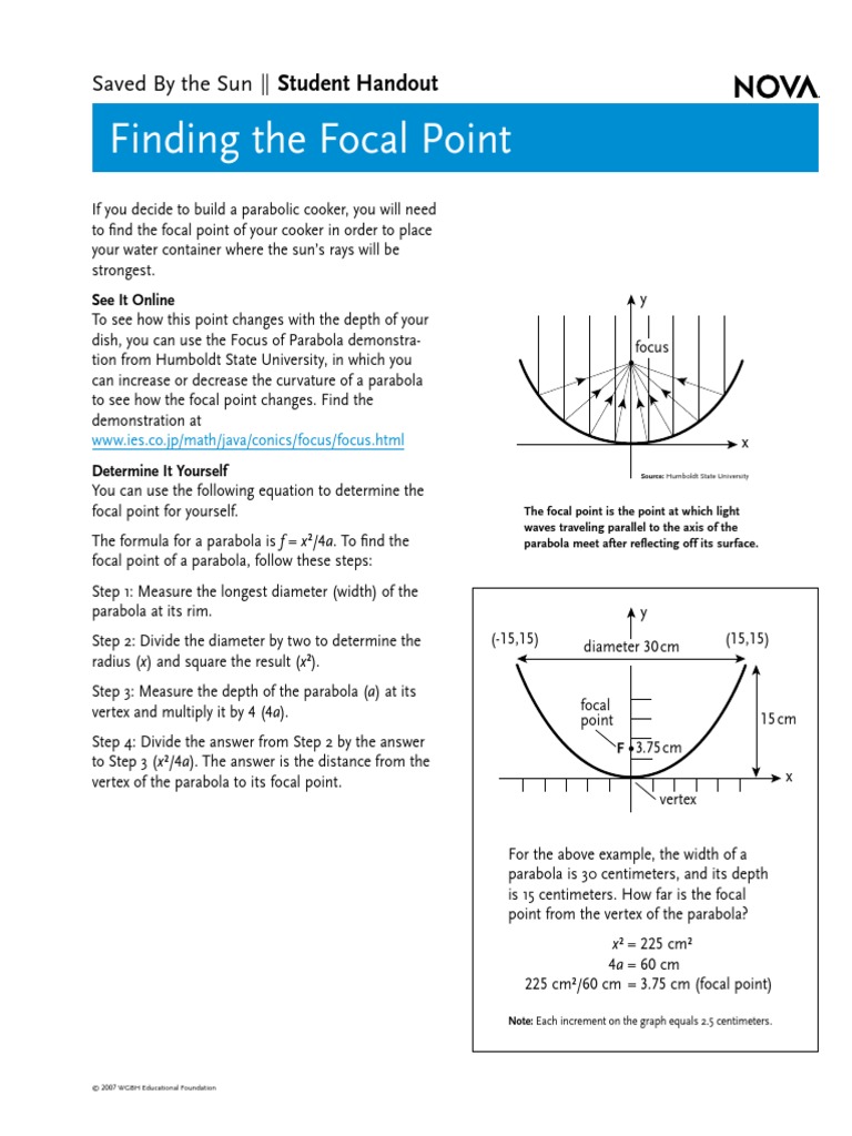 Finding The Focal Point | PDF | Teaching Methods & Materials