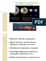 Temas-Elementos, Minerales y Geoquimica y Mineralogía Mayo 2014