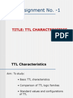 Assignment No. - 1: Title: TTL Characteristics