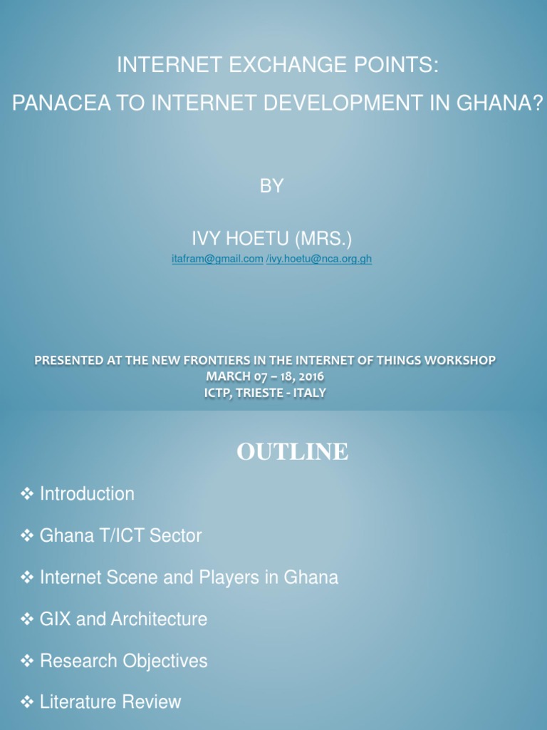 Ghana's Internet Exchange Development | PDF | Internet Service Provider ...