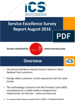 Service Excellence Survey Report 2016