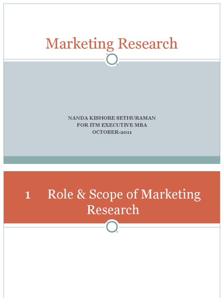 role of marketing research pdf