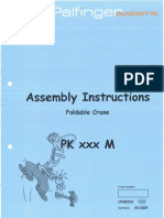 Assembly Instructions Foldable Crane - PK XXX M