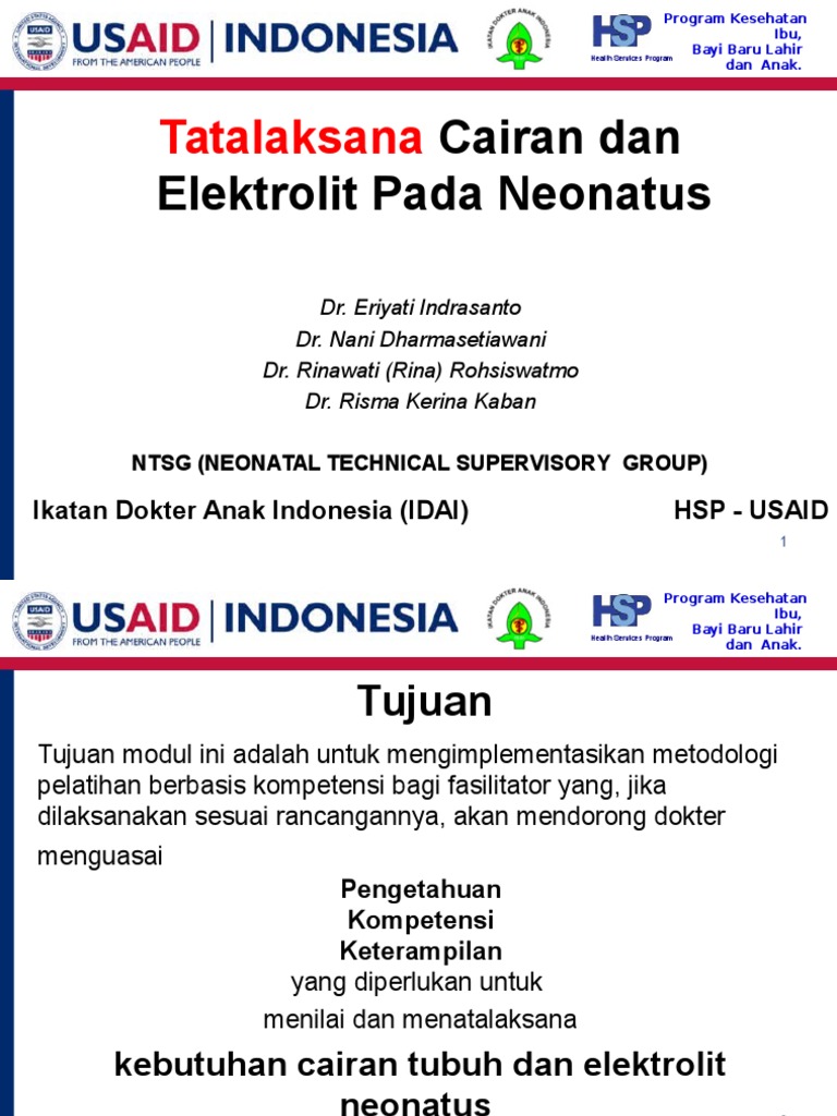 Terapi Cairan Dan Elektrolit Pada Neonatus
