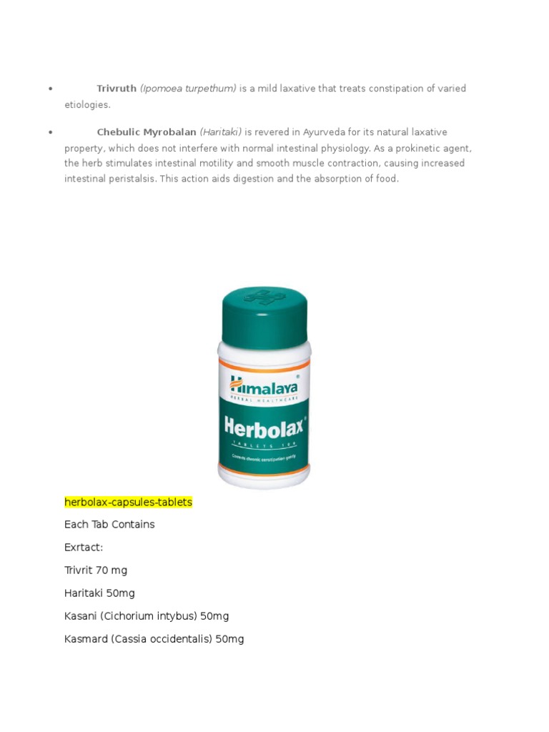 Laxative Constipation Nausea