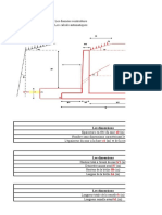 Note de Calcul Du Mur de Soutènement