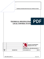 Tech - Specification For Local Control Station