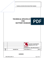 Tech. Specification For Battery Charger