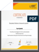 Asset Certificate
