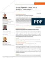 Study of Vehicle Speed in The Design of Roundabouts PDF