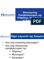 1 BHLMW Sitwasyong Pangkalusugan NG Pilipinas, Munisipyo at Barangay-TOT