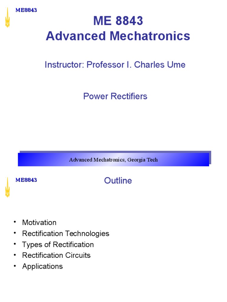 Power Rectification Techniques Overview | PDF | Rectifier | Direct Current