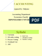 COST ACCOUNTING TOPICS