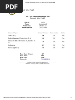 Name of Paper Marks Obtained Total Marks Status: Congratulation