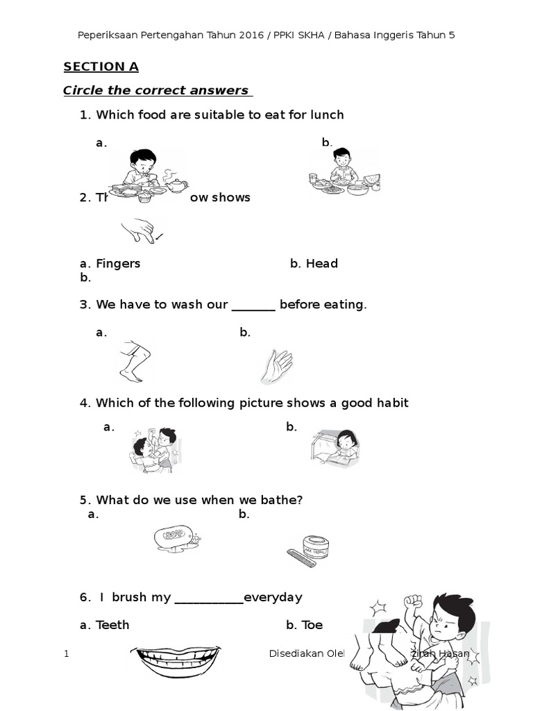 soalan bahasa inggeris PPKI tahun 5