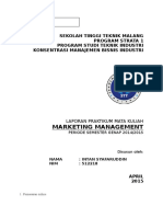 MARKETING MANAGEMENT - Membuat Rencana Pemasaran Terhadap Suatu Produk Barang Jasa