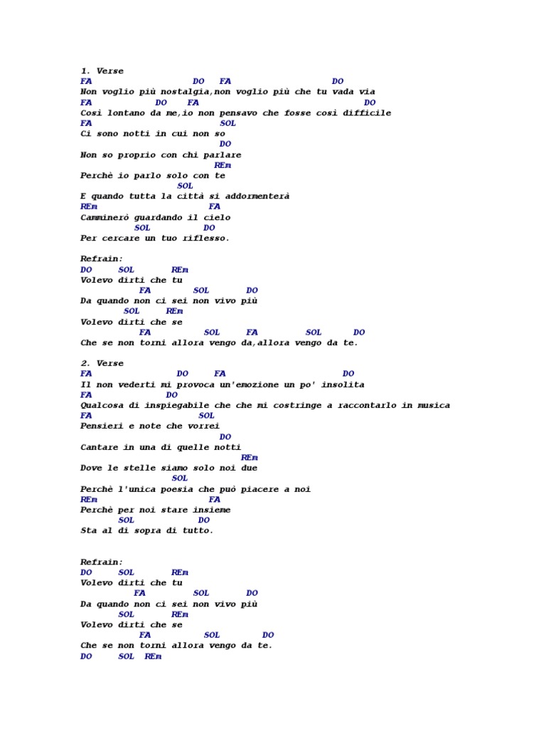 Volevo Dirti | PDF, image size:768x1024