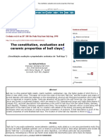 The Constitution, Evaluation and Ceramic Properties of Ball Clays PDF