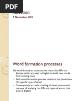 Inflectional Vs Word-Formation