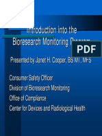 Intro To Bioresearch Monitoring Apr 22 - Cooper PDF