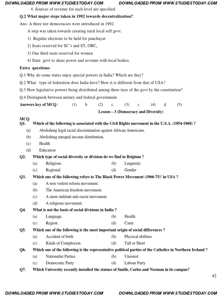 cbse class 10 social science assignment