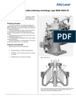 Alfa-Laval Modelo MAB-206 - Dados Tecnicos