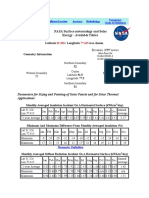 NASA Surface Meteorology and Solar Energy - Available Tables