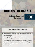 BROMATOLOGIA I - Análise de Alimentos