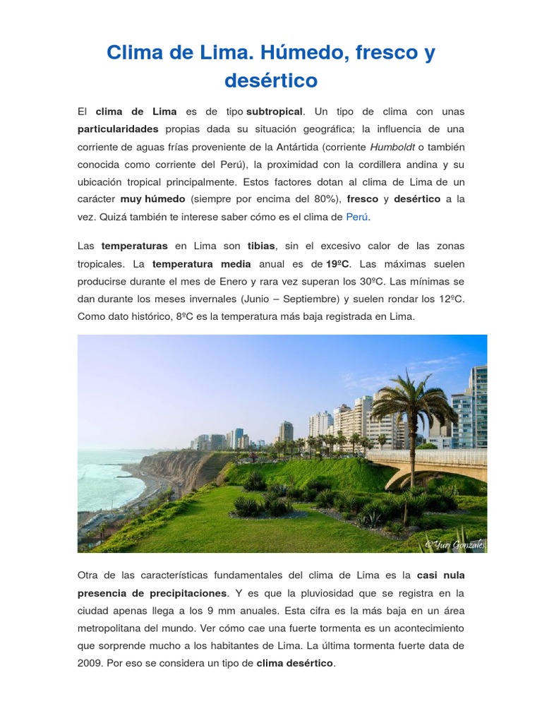 Clima de Lima Clima Lima