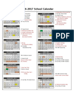 2016-2017 School Calendar Final