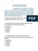 CONTOH SOAL PEDAGOGIK