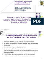 Posicionde Laproduccion Minero Metalurgica Del Peru en El Contexto Mundial
