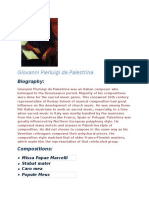 Giovanni Pierluigi Da Palestrina: Biography
