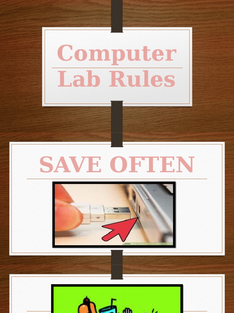 Computer Lab Rules PDF