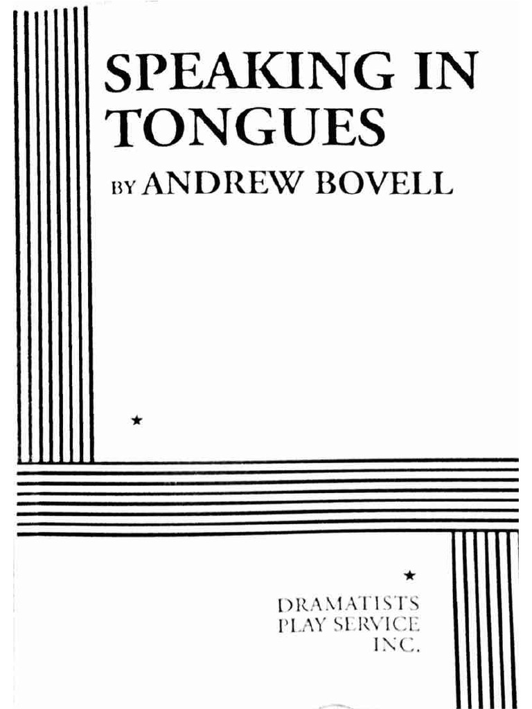 Speaking in Tongues Full Script | PDF