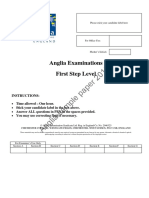 Paper 2015: Anglia Examinations First Step Level