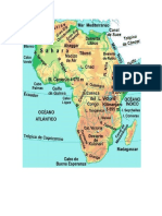 Mapa Topografico de Africa