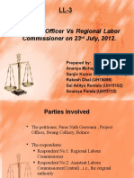 Project Officer vs Regional Labor Commissioner on 23rd