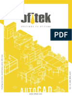 Proyecciones en Autocad de Mobiliario para Oficinas