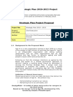 8b 5. Sample - Strategic Plan 2010-2015 Project Proposal