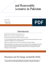Energy and Renewable Energy Scenario in Pakistan