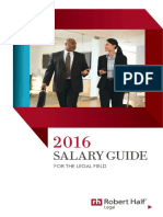 Robert Half Legal 2016 Salary Guide