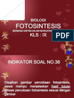 Soal Un 2012 Biologi Fotosintesis