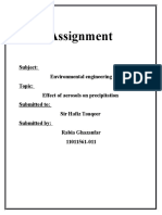 Effect of Aerosol on Precipitation Final