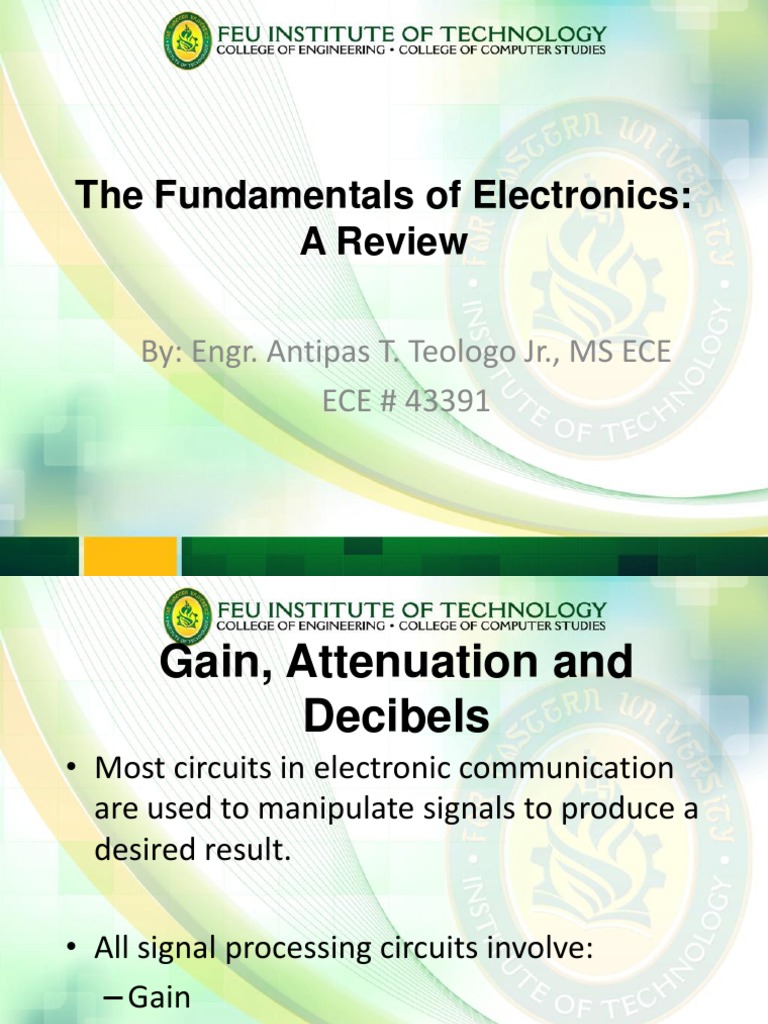 Gain, Attenuation and Decibels PDF