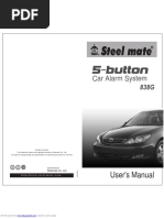 Car Alarm System: User's Manual